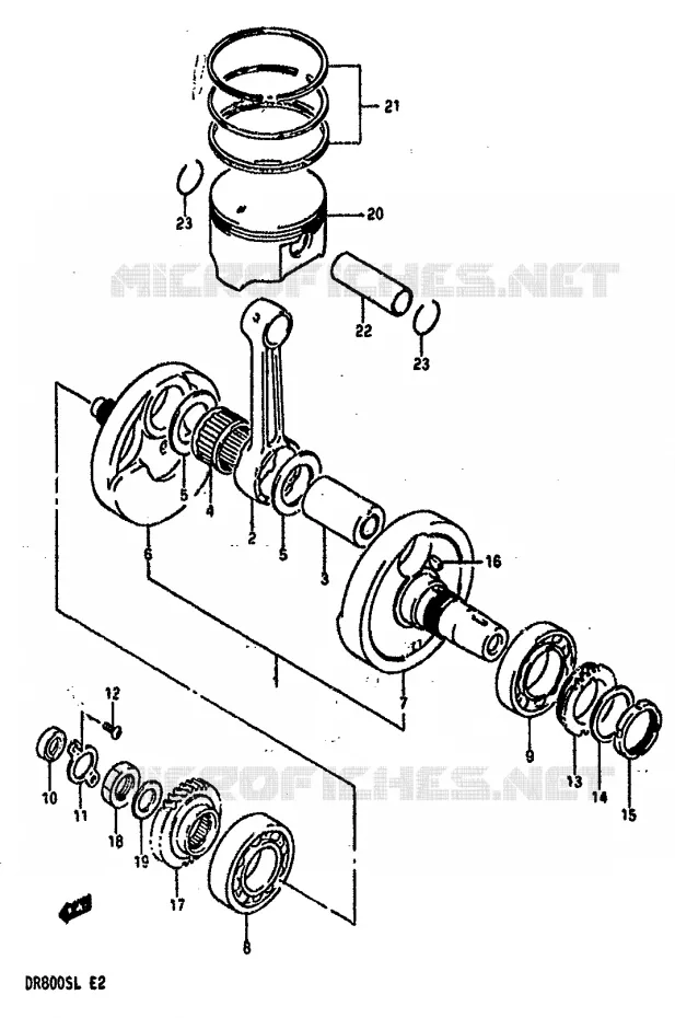 VILEBREQUIN Suzuki MOTO 800 DR 1990  DR800SL(L)