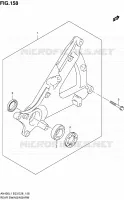 BRAS OSCILLANT ARRIERE pour Suzuki BURGMAN 400 2011
