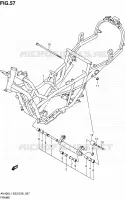 CADRE (AN400L1 E03) pour Suzuki BURGMAN 400 2011