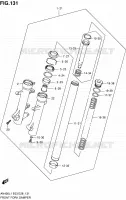 FOURCHE (AN400AL1 E33) pour Suzuki BURGMAN 400 2011
