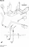 GUIDON (AN400L1 E33) pour Suzuki BURGMAN 400 2011