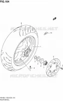 ROUE ARRIERE (AN400L1 E03) pour Suzuki BURGMAN 400 2011