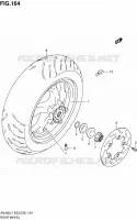 ROUE ARRIERE (AN400L1 E03) pour Suzuki BURGMAN 400 2011