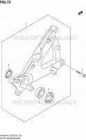 BRAS OSCILLANT ARRIERE pour Suzuki BURGMAN 400 2012