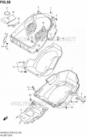COFFRE pour Suzuki BURGMAN 400 2012