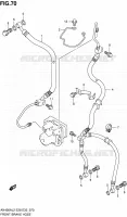 DURITE DE FREIN AVANT pour Suzuki BURGMAN 400 2012