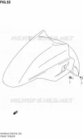 GARDE BOUE AVANT (AN400ZAL2 E28) pour Suzuki BURGMAN 400 2012