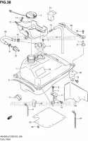 RESERVOIR D'ESSENCE (AN400ZAL2 E28) pour Suzuki BURGMAN 400 2012