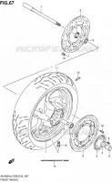 ROUE AVANT pour Suzuki BURGMAN 400 2012