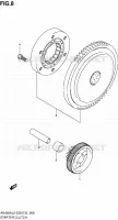 ROUE LIBRE DE DEMARREUR pour Suzuki BURGMAN 400 2012