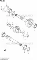 TRANSMISSION (2) pour Suzuki BURGMAN 400 2012