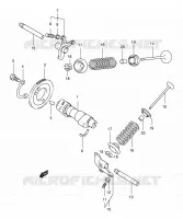 ARBRE A CAMES   VALVE pour Suzuki BURGMAN 400 2006