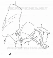 CARENAGE   SUPPORT DE COMPTEUR pour Suzuki BURGMAN 400 2006