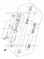 FOURCHE pour Suzuki BURGMAN 400 2006
