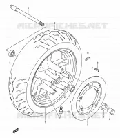 ROUE AVANT pour Suzuki BURGMAN 400 2006