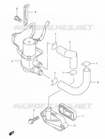 SYSTEME RECYCLAGE GAZ ECHAPPEMENT pour Suzuki BURGMAN 400 2006