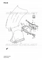 CARENAGE   SUPPORT DE COMPTEUR pour Suzuki BURGMAN 400 2012
