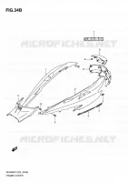 CARENAGES ARRIERE (MODEL L0) pour Suzuki BURGMAN 400 2012