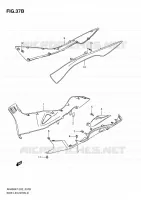 CARENAGES INFERIEUR (MODEL L0) pour Suzuki BURGMAN 400 2012
