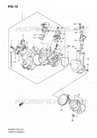 CORPS DE PAPILLON pour Suzuki BURGMAN 400 2012