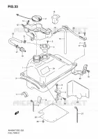 RESERVOIR D'ESSENCE pour Suzuki BURGMAN 400 2012