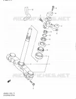 COLONNE DE DIRECTION pour Suzuki BURGMAN 400 2012