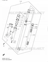 FOURCHE (AN400AL1 E24) pour Suzuki BURGMAN 400 2012