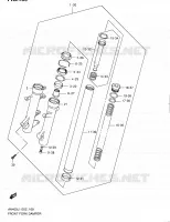 FOURCHE (AN400ZAL1 E02) pour Suzuki BURGMAN 400 2012