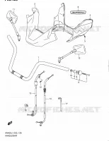 GUIDON (AN400AL1 E19) pour Suzuki BURGMAN 400 2012