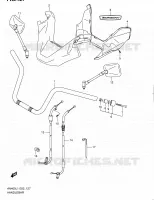 GUIDON (AN400AL1 E24) pour Suzuki BURGMAN 400 2012