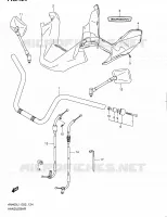 GUIDON (AN400L1 E19) pour Suzuki BURGMAN 400 2012