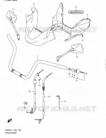 GUIDON (AN400ZAL1 E02) pour Suzuki BURGMAN 400 2012