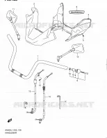 GUIDON (AN400ZAL1 E19) pour Suzuki BURGMAN 400 2012