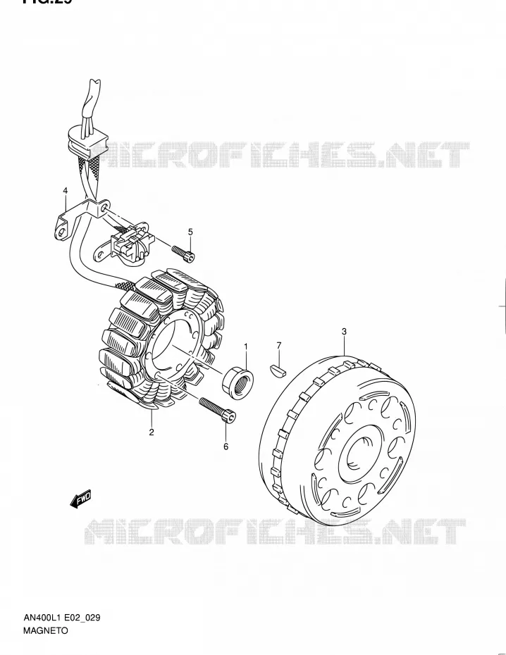 ALLUMAGE ROTOR - STATOR Suzuki SCOOTER 400 BURGMAN 2011  AN400ZA L1 (E02,E19,E51)