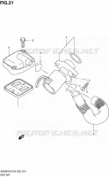 SYSTEME RECYCLAGE GAZ ECHAPPEMENT pour Suzuki BURGMAN 650 2006