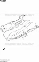 CARENAGES INFERIEUR (MODEL K7) pour Suzuki BURGMAN 650 2007