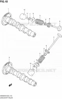 ARBRE A CAMES   VALVE pour Suzuki BURGMAN 650 2008