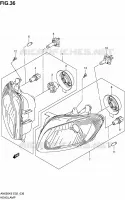 PHARE (NOTE) pour Suzuki BURGMAN 650 2008
