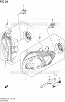 PHARE pour Suzuki BURGMAN 650 2008