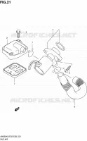 SYSTEME RECYCLAGE GAZ ECHAPPEMENT pour Suzuki BURGMAN 650 2008