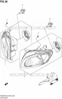 PHARE pour Suzuki BURGMAN 650 2010
