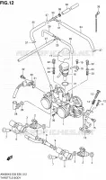 CORPS DE PAPILLON (MODEL K6) pour Suzuki BURGMAN 650 2006