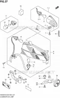 ENSEMBLE FEU ARRIERE   CLIGNOTANTS pour Suzuki BURGMAN 650 2006