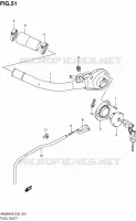 BOUCHON ET GOULOTTE DE RESERVOIR D'ESSENCE pour Suzuki BURGMAN 650 2007