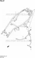 CADRE ARRIERE pour Suzuki BURGMAN 650 2007