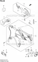 ENSEMBLE FEU ARRIERE   CLIGNOTANTS pour Suzuki BURGMAN 650 2007