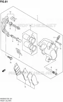 ETRIER DE FREIN AVANT pour Suzuki BURGMAN 650 2007