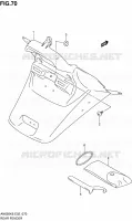 GARDE BOUE ARRIERE pour Suzuki BURGMAN 650 2007