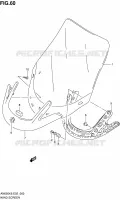 PARE BRISE (AN650) pour Suzuki BURGMAN 650 2007