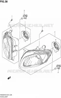PHARE (NOTE) pour Suzuki BURGMAN 650 2007